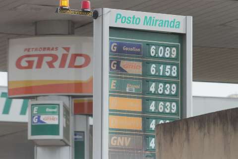Litro da gasolina passa dos R$ 6 em Campo Grande