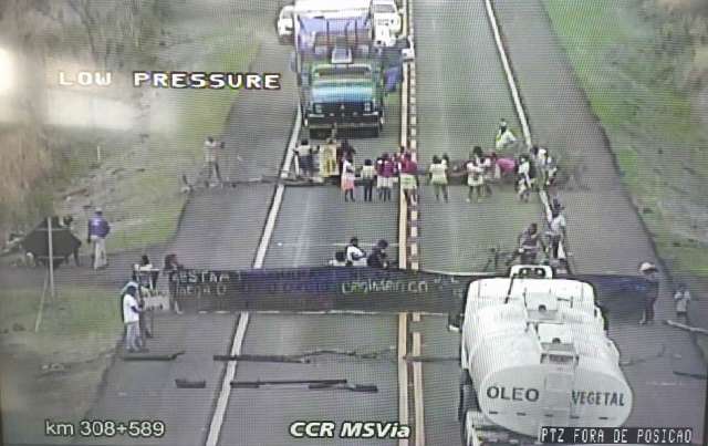 BR-163 &eacute; 4&ordf; rodovia bloqueada em dia de protestos