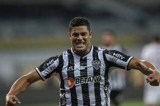 O atacante Hulk foi quem marcou o gol que garantiu a vitória do time em campo. (Foto: Pedro Souza / Clube Atlético Mineiro)
