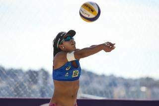 Victoria, atleta de MS convocada para o Pan-Americano sub-23 de vôlei. (Créditos: William Lucas/Inovafoto/CBV)