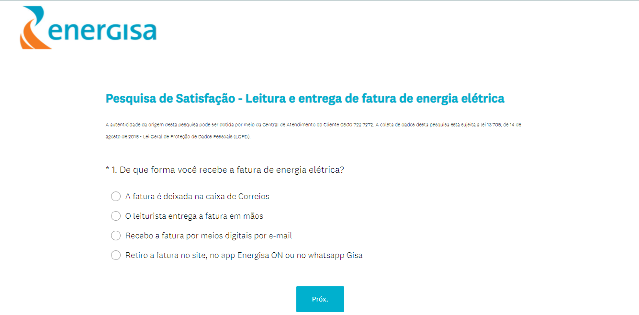 Energisa faz pesquisa de satisfa&ccedil;&atilde;o e avisa que SMS &eacute; verdadeiro