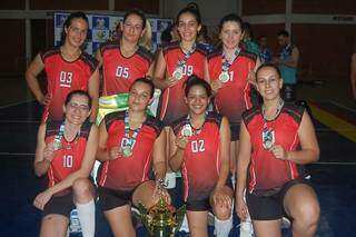 Equipe de Vicentina campeã no feminino. (Foto: Divulgação/FVMS)