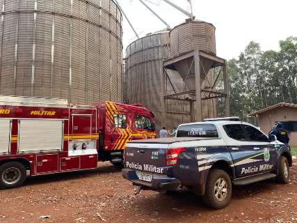Trabalhador morre soterrado por carga de milho em silo de fazenda