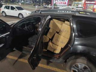 Droga negociada em estacionamento de shopping pesou 1.200 quilos