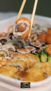 Sushi disponível em combo, que pode ser persoanlizado pelo cliente. (Foto: Divulgação)