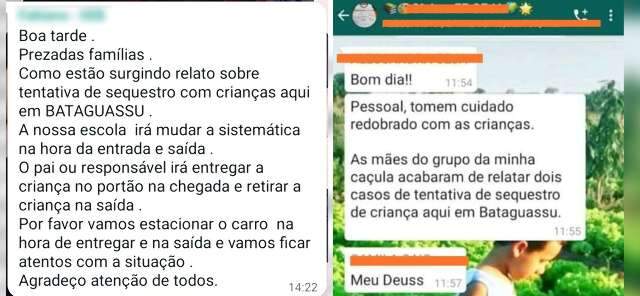 Boatos sobre tentativa de sequestro de crian&ccedil;as gera p&acirc;nico em cidade