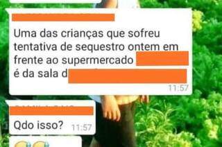 Boatos sobre tentativa de sequestro de crian&ccedil;as gera p&acirc;nico em cidade