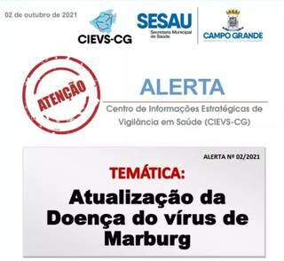 Alerta emitido pela Sesau é procedimento padrão. (Foto: Reprodução/Prefeitura de Campo Grande)