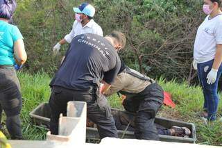 Márcia foi encontrada morta embaixo de ponte sobre o Córrego Imbirussu. (Foto: Paulo Francis)