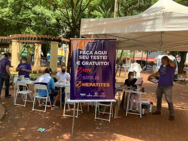 Pra&ccedil;a Ary Coelho tem testes de HIV, s&iacute;filis e hepatite gratuitos neste feriad&atilde;o