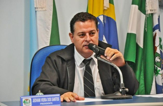 Vereador de Jateí, Jeovani Vieira dos Santos (PSDB), que foi reeleito presidente da UCV (Foto: Rádio Jota FM)