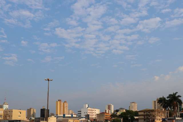 S&aacute;bado ser&aacute; de tempo inst&aacute;vel em todo Estado e m&aacute;xima de 35&ordm;C