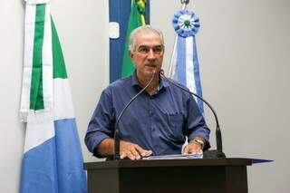 Governador do Estado, Reinaldo Azambuja. (Foto: Géssica Souza/Maracaju em Foco)