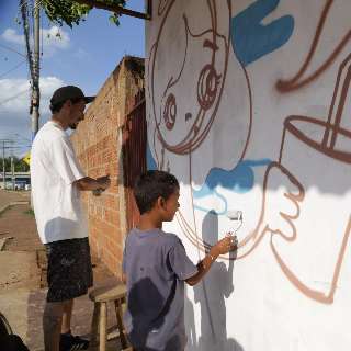 “União das Quebrada” mostra o poder do rap e grafite às crianças