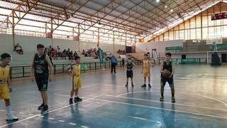 Disputa de basquete 3x3 dos Jogos Escolares de MS (Foto: Divulgação)