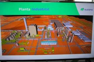 Reprodução da planta industrial em Ribas do Rio Pardo. (Foto: Marcos Maluf)