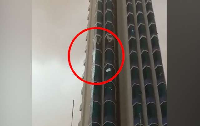 V&iacute;deo mostra janelas de vidro despencando de hotel na Jos&eacute; Ant&ocirc;nio