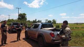 Policiais paraguaios durante operação em Pedro Juan Caballero. (Foto: Divulgação/Senad)