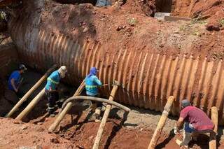 Tr&aacute;fego em travessia sobre C&oacute;rrego Segredo deve ser liberado em 15 dias