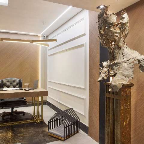 Home office nasceu a partir de escultura que custa 25 mil d&oacute;lares