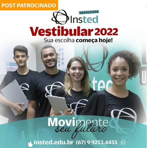 Faculdade Insted está com inscrições abertas para o Vestibular 2022