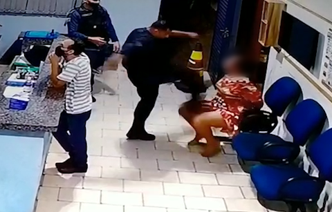 "Mãe, estou com medo da polícia", diz filho de mulher agredida por tenente em MS