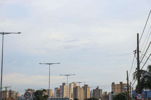 Com m&aacute;xima de 39&ordm;C, previs&atilde;o &eacute; de chuva isolada na maior parte de MS