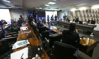 Sessão da CPI, nesta terça-feira (27). (Foto: Marcelo Camargo/Agência Brasil)