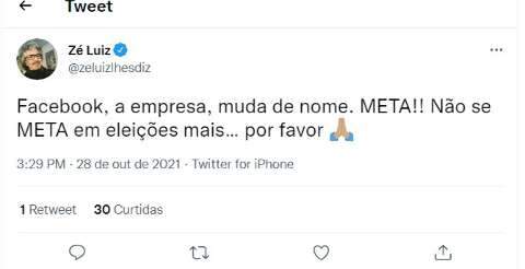 Grupo que controla Facebook muda nome para Meta, pensando no metaverso