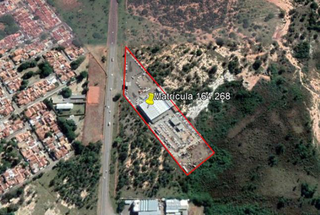 Vista aérea do centro de distribuição, avaliado em R$ 18 milhões. (Foto: Reprodução/Processo)