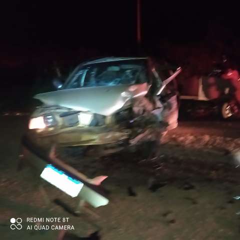 Acidente entre Uno e Parati mata homem de 57 anos e fere 3