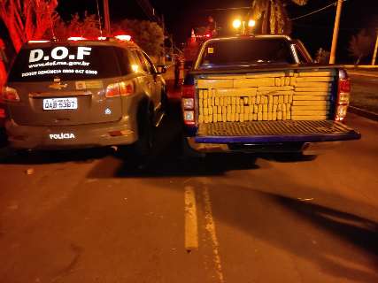 Caminhonete furtada no Rio de Janeiro &eacute; apreendida com 1,7 t de maconha