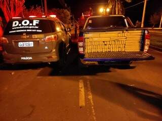 Caminhonete furtada no Rio de Janeiro &eacute; apreendida com 1,7 t de maconha