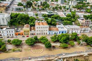 Vista aérea de Corumbá. (Foto: Renê Márcio Carneiro/PMC)