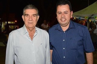 Lenilson Antunes (à direita) e o ex-prefeito Maurílio Azambuja, réus por corrupção. (Foto: Divulgação)