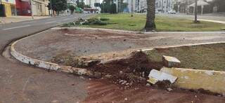 Carro capota ap&oacute;s motorista sem CNH perder controle e derrubar dois coqueiros