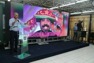 Governador Reinaldo Azambuja durante lançamento do festival cultural. (Foto: Kísie Ainoã)