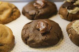 Cookie de 90 gramas no sabor de diamante negro. (Foto: Paulo Francis)
