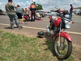 Motoentregador envolvido no atropelamento também morreu. (Foto: Arquivo/Mirian Machado)