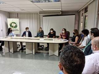 Reunião sobre a campanha foi realizada na Defensoria Pública Geral (Foto: Defensoria de MS/Divulgação)