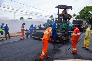 Equipes farão ao cerca de 2 km de asfalto no Vilas Boas (Foto: PMCG)