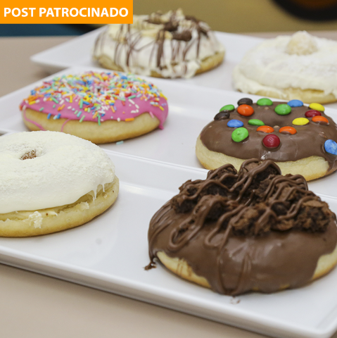 No tamanho "Baita", Donuts é gigante no sabor e super recheado