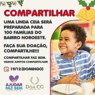 ONGs arrecadam alimentos para ceia do Natal de famílias carentes