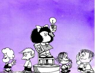Personagem argentina Mafalda também ficou de fora da prova de 2019. (Foto: Reprodução)