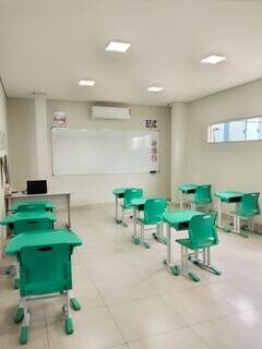 Salas de aula equipadas. (Foto: Divulgação)