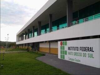 Fachada da unidade do Instituto Federal de Mato Grosso do Sul, em Coxim. (Foto: Divulgação)