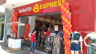 A loja Barato Express fica na Rua 14 de Julho, n° 2646 - esquina com a rua Antônio Maria Coelho. (Foto: Divulgação)