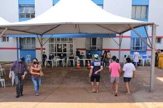 Ação de vacinação itinerante em Campo Grande. (Foto: Paulo Francis)