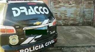 A prisão foi realizada pela Dracco, nesta manhã, em Campo Grande (Foto: Divulgação)