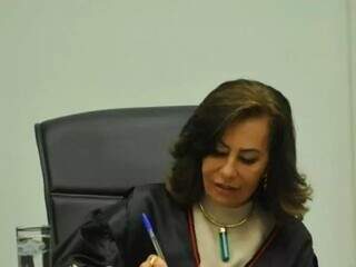 Tânia Garcia de Freitas Borges presidia o TRE-MS (Tribunal Regional Eleitoral do Estado). (Foto: Reprodução)
